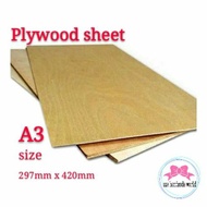 Plywood sheet 3/5/9mm(A3)