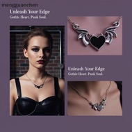 [mengguanchen] Vintage Goth Devil Heart Barbed Wire Choker Nelace Punk Hip Hop Adjustable Jewelry fo