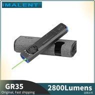 IMALENT GR35 Four Light Sources Tactical EDC Flashlight with Green/Red Lamp,UV,White,Red blue burst 