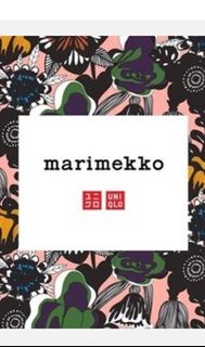 Uniqlo Marimekko聯名款 棉麻8分褲