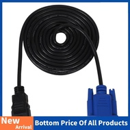 HDTV  Gold Male To VGA HD-15 Male 15Pin Adapter Cable 6FT 1.8M 1080P