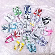 60cm Doll bjd17cm30cm 12 Points Baby Shoes Canvas Shoes Dress-Up Shoes Girl Toy Lace-Up Canvas Shoes