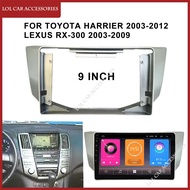 For Toyota Harrier 2003-2012 LEXUS RX-300 2003-2009 Radio Car Android MP5 Player Panel Frame 2 Din H