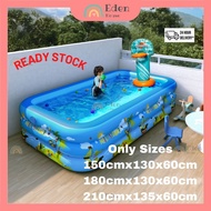 Swimming Pool kids Kolam Renang Budak Kolam Mandi budak 150CM/180/210CM 3 Rings Inflatable 充气游泳池