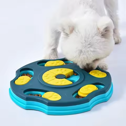 Dog Puzzle Toys Slow Feeder Interactive Increase Puppy IQ Food Dispenser Slowly Eating NonSlip Bowl 