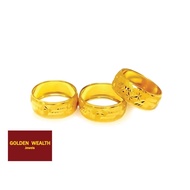 FYQ ❤916 Gold Rattan Ring / 916 Gold Rattan Bajet Ring