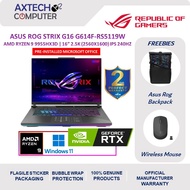 Asus ROG Strix G16 G614F-RS5119W 16'' 2.5K 240Hz Gaming Laptop ( R9-9955HX3D, 32GB, 1TB SSD, RTX5070