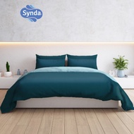 SYNDA ผ้าปูที่นอน รุ่น Plenary 4 สี ขนาด3.5ฟุต 5ฟุต และ6ฟุต Light Blue - ฟ้า ปลอกหมอนข้าง