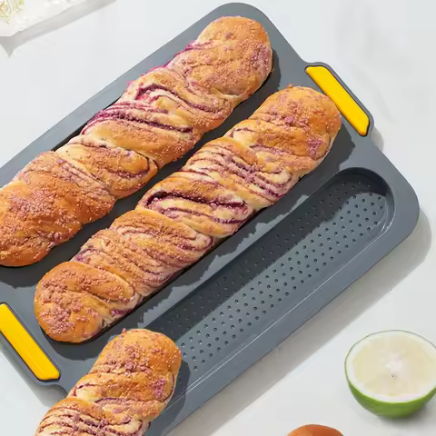 Baking Mold Restaurant Bread Food Mould Grade Baguette Bake Tray Silicone Anti-scalding Non-stick Ov