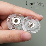 UAENAU 10Pcs Fastener, Acrylic Invisible Snap Button, Transparent DIY Round Snap Fastener