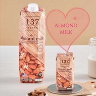 137 Degrees Almond Milk Original / Susu Badam { 1 Liter & 180ml x 3packs}