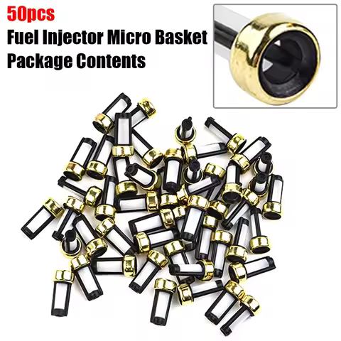 50Pcs Fuel Injector Micro Basket Filter For Injector Repair Tools Auto Replacement Parts Full Range 