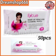 Excue Make Up Remover Cleaning Wipes (50pcs)Tisu Basah Make up