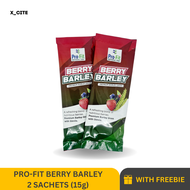 Trial pack 2 sachet Profit Berry Barley - Original Premium Barley Drink. Barley Grass Powder with Stevia anti aging helps boost immunity to prevent virus green BARLEY Juice Drink | herbal and pure organic green barley powder juice drink