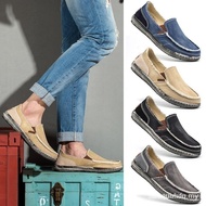 Men's Slip on Loafer Deck Shoes Canvas Loafer Vintage Flat Boat Shoes Men's Fashion Shoe RBTN O645 4