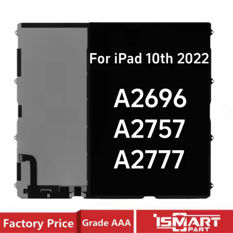 For iPad 10 2022 10.9" LCD For iPad 10th Gen LCD Display Screen Panel A2696 A2757 A2777 Replacement 