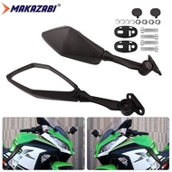 MAKAZABI Motorcycle Foldable Rear View Mirrors Motorbike Rearview side Mirror CNC Aluminum Holder Fo