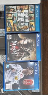 Ps4 Games. GTA V, Fifa 18 and Nioh