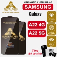 Black KK Tempered Glass for Samsung A22 4G / A22 5G Silicon full Screen Glass, Anti-Fingerprint