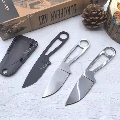NEW 3 Color Knife Fixed Blade Knife Sheath 8Cr13mov Steel Blade and Handle, EDC Outdoor Camping Knif