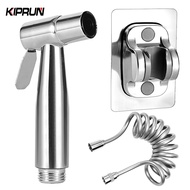 KIPRUN Handheld Bidet Sprayer Set, Stainless Steel Toilet Sprayer Set with Wall Mount, Spray Water B
