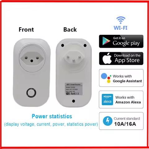 Switzerland Socket Smart Plug Wifi Socket 16A 3500W Power Monitor Tuya Life Works With Alexa Google 