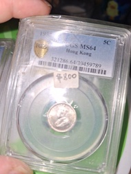 2個 $900香港 1932及1939年 5仙 PCGS 評級幣