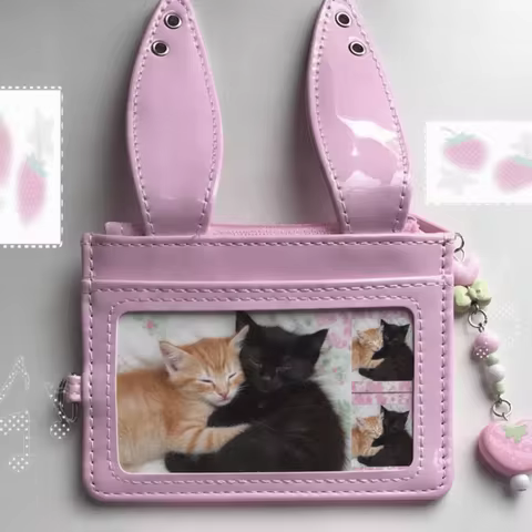 New Multi-Card Slot Card Holder PU Leather Waterproof Multi-Card Slot Storage Bag Portable Portable 