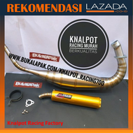 Knalpot Aitech Ninja R RR Stainless Cobra Gold   kenalpot