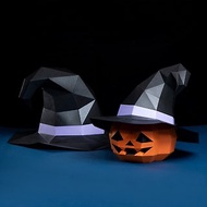 3D紙模型-DIY動手做-節日系列-巫婆帽-萬聖節 裝扮帽子