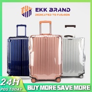 EKKALL Cover Luggage Protector Transparent Thicken PVC Usable Travel Suitcase Luggage Bag Cover 18 20 22 24 26 28 30INCH