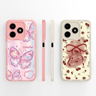 Casing For Honor X5C X5C Plus 4G Phone Case Camera Protection Soft Silicone Pretty Bow Back Cover Fo