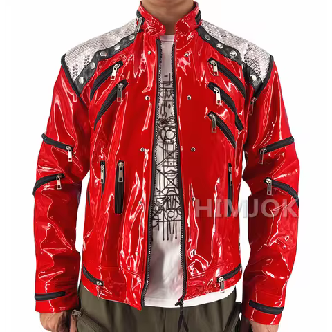 Michael Jackson Costumes Jacket Beat It for Adults Cosplay Impersonate Halloween Christmas