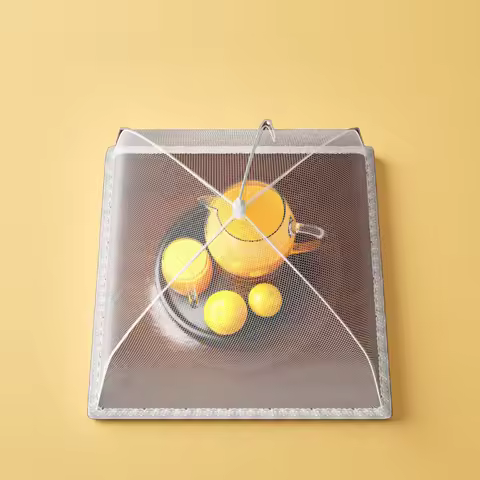 Food Covers 17 Inch Pop-Up Encrypted Mesh Plate Serving Tents, Fine Net Screen Umbrella for Outdoors