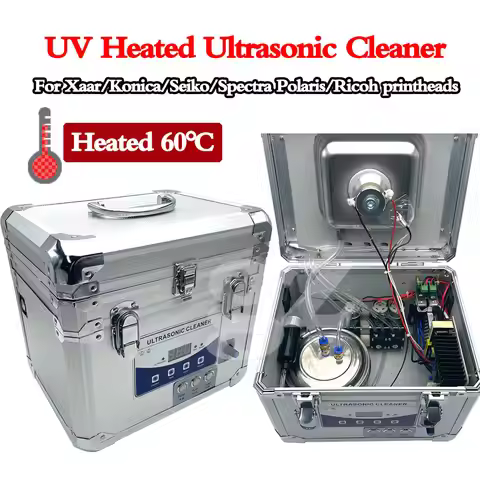 New UV ink ultrasonic print head cleaner cleaning machine for konica 512 print hea Ricoh G5 1024 Sei
