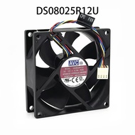 New in box AVC CPU /Case Cooling Fan DS08025R12U 80*80*25MM 12VDC 0.7A 4pin