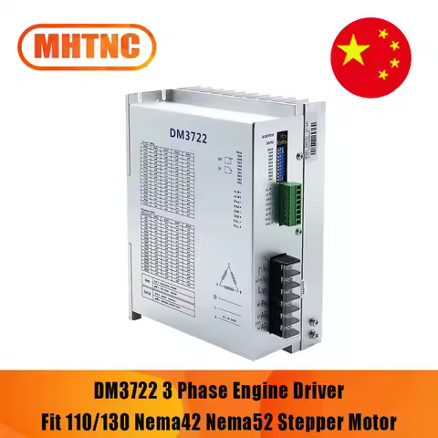 MHTNC DM3722 3 Phase Engine Driver AC 110-240V 7A Fit 110/130 Nema42 Nema52 Stepper Motor for CNC En