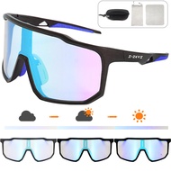 Photochromic Cycling Sunglasses UV400 Mens Women Pickleball Glasses Riding MTB Bike Baseball Safety 