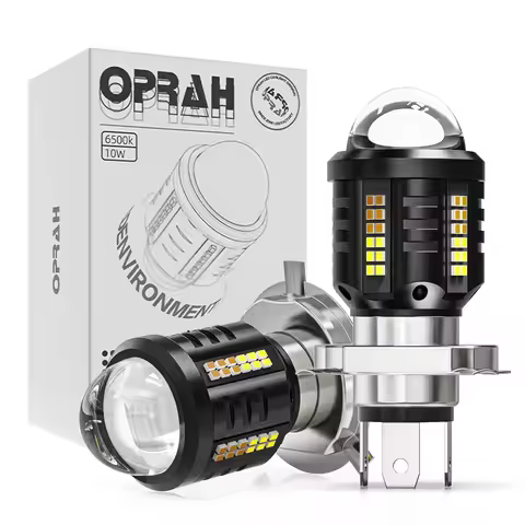 1pcs Motorcycle Headlight Bulb H4 H6 BA20D P15D Hi/Lo Beam LED Spotlight For Electric Motorcycle Exp