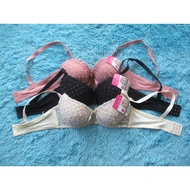 PUSH UP BRA FELANCY 081-01029 WITH FOAM AND UNDERWEAR SIZE 32B (B70)