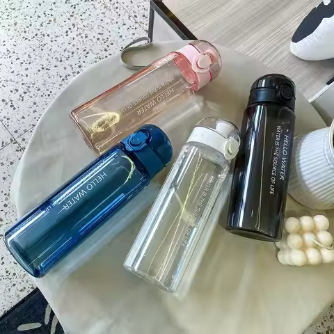780ml Girl Boy Plastic Clear Drinking Cup Leakproof Drinking Bottle Sports Water Bottle