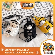 iHOME 1571 Cute Ins style tote sling bag women kids handbag clutches Canvas Shoulder Fashion Bags De