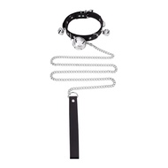 Bell Collar Female Collar Chain Black Collar choker Collarbone Chain Leather Collar Necklace Collar 