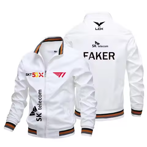 LCK SK Telecom T1 Global Finals S13 Casual Men's Windproof Elastic Faker Fan Jacket for Spring and A