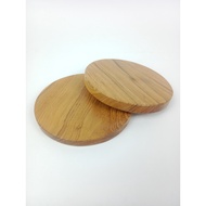 Round Teak Coaster 10x1cm