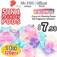MR.ING 5 in 1 Laundry Pod Detergent Capsule Anti Bacterial (80pcs)