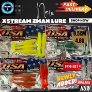 【Xstream】5PCS Zman Clone 8.5CM/4.8G Floating TPR Soft Plastic Lure Bait Casting Umpan Haruan Toman