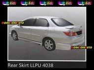 LLPU4038 Honda City 2006 PU Rear Skirt (Mugen) Body kit Bodykit