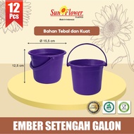 (12 PCS) EMBER SETENGAH GALON/KERANJANG PLASTIK/EMBER PLASTIK KECIL/EMBER WADAH SERBAGUNA