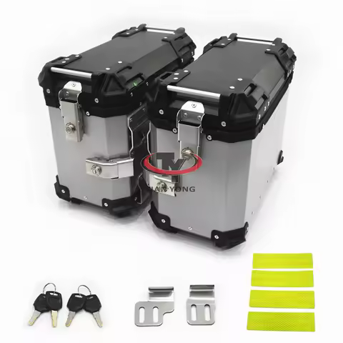 Bags 38L Aluminum Side Cases 38L Motorcycles Side Saddle Bags Luggage Cases Saddlebags 25L Central T